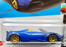 Load image into Gallery viewer, Hot Wheels 2023 &#39;17 Pagani Huayra Roadster #13 Blue HW Roadsters 2/10 New Long Card
