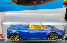 Load image into Gallery viewer, Hot Wheels 2023 &#39;17 Pagani Huayra Roadster #13 Blue HW Roadsters 2/10 New Long Card
