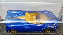 Load image into Gallery viewer, Hot Wheels 2023 &#39;17 Pagani Huayra Roadster #13 Blue HW Roadsters 2/10 New Long Card
