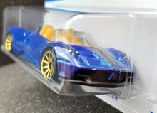 Load image into Gallery viewer, Hot Wheels 2023 &#39;17 Pagani Huayra Roadster #13 Blue HW Roadsters 2/10 New Long Card
