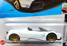 Load image into Gallery viewer, Hot Wheels 2023 &#39;17 Pagani Huayra Roadster #13 White HW Roadsters 2/10 New Long Card
