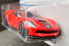 Load image into Gallery viewer, Hot Wheels 2023 Corvette C7 Z06 Convertible Red #34 HW Roadsters 4/10 New Long Card
