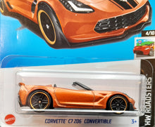 Load image into Gallery viewer, Hot Wheels 2023 Corvette C7 Z06 Convertible Light Brown #34 HW Roadsters 4/10 New Long Card
