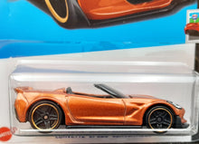 Load image into Gallery viewer, Hot Wheels 2023 Corvette C7 Z06 Convertible Light Brown #34 HW Roadsters 4/10 New Long Card
