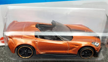 Load image into Gallery viewer, Hot Wheels 2023 Corvette C7 Z06 Convertible Light Brown #34 HW Roadsters 4/10 New Long Card
