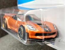 Load image into Gallery viewer, Hot Wheels 2023 Corvette C7 Z06 Convertible Light Brown #34 HW Roadsters 4/10 New Long Card
