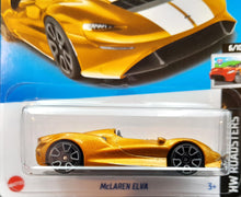 Load image into Gallery viewer, Hot Wheels 2023 McLaren Elva Gold #82 HW Roadsters 6/10 New Long Card
