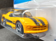 Load image into Gallery viewer, Hot Wheels 2023 Dodge Viper RT/10 Yellow #131 HW Roadsters 7/10 New Long Card
