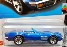 Load image into Gallery viewer, Hot Wheels 2023 &#39;72 Stingray Convertible Blue #132 HW Roadsters 8/10 New Long Card
