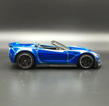 Load image into Gallery viewer, Hot Wheels 2018 Corvette C7 Z06 Convertible Blue #5 Factory Fresh 9/10
