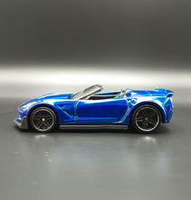 Load image into Gallery viewer, Hot Wheels 2018 Corvette C7 Z06 Convertible Blue #5 Factory Fresh 9/10
