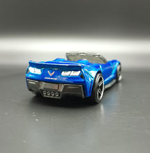 Load image into Gallery viewer, Hot Wheels 2018 Corvette C7 Z06 Convertible Blue #5 Factory Fresh 9/10
