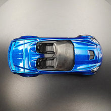 Load image into Gallery viewer, Hot Wheels 2018 Corvette C7 Z06 Convertible Blue #5 Factory Fresh 9/10
