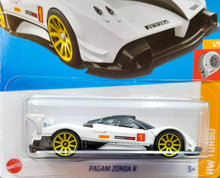 Load image into Gallery viewer, Hot Wheels 2023 Pagani Zonda R White #72 HW Turbo 1/5 New Long Card
