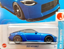 Load image into Gallery viewer, Hot Wheels 2023 Nissan Z Blue #46 HW J-Imports 3/10 New Long Card
