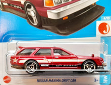 Load image into Gallery viewer, Hot Wheels 2023 Nissan Maxima Drift Car Dark Red #47 HW J-Imports 4/10 New Long Card
