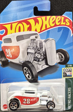 Load image into Gallery viewer, Hot Wheels 2023 &#39;32 Ford White #124 Retro Racers 7/10 New Long Card
