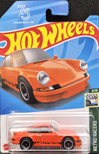 Load image into Gallery viewer, Hot Wheels 2023 Porsche 911 Carrera RS 2.7 Orange #125 Retro Racers 8/10 New Long Card
