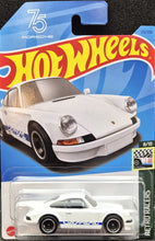 Load image into Gallery viewer, Hot Wheels 2023 Porsche 911 Carrera RS 2.7 White #125 Retro Racers 8/10 New Long Card
