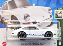 Load image into Gallery viewer, Hot Wheels 2023 Porsche 911 Carrera RS 2.7 White #125 Retro Racers 8/10 New
