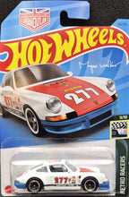 Load image into Gallery viewer, Hot Wheels 2023 &#39;71 Porsche 911 White #126 Retro Racers 9/10 New Long Card
