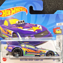 Load image into Gallery viewer, Hot Wheels 2023 Mustang NHRA Funny Car Purple #140 HW Drag Strip 5/10 New
