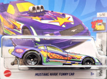 Load image into Gallery viewer, Hot Wheels 2023 Mustang NHRA Funny Car Purple #140 HW Drag Strip 5/10 New
