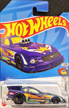 Load image into Gallery viewer, Hot Wheels 2023 Mustang NHRA Funny Car Purple #140 HW Drag Strip 5/10 New Long Card
