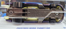 Load image into Gallery viewer, Hot Wheels 2023 Mustang NHRA Funny Car Purple #140 HW Drag Strip 5/10 New Long Card
