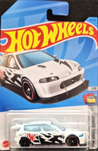 Load image into Gallery viewer, Hot Wheels 2023 Honda Civic Custom White #172 HW Drag Strip 7/10 New Long Card
