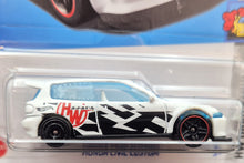 Load image into Gallery viewer, Hot Wheels 2023 Honda Civic Custom White #172 HW Drag Strip 7/10 New Long Card
