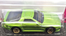 Load image into Gallery viewer, Hot Wheels 2023 &#39;89 Mazda Savanna RX-7 FC3S Lime Green #51 HW: The &#39;80s 4/10 New
