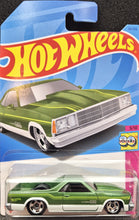 Load image into Gallery viewer, Hot Wheels 2023 &#39;80 El Camino Green #26 HW: The &#39;80s 3/10 New Long Card
