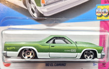 Load image into Gallery viewer, Hot Wheels 2023 &#39;80 El Camino Green #26 HW: The &#39;80s 3/10 New Long Card
