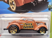 Load image into Gallery viewer, Hot Wheels 2023 Pass &#39;N Gasser Brown #212 HW Gassers 5/5 New Long Card
