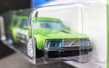 Load image into Gallery viewer, Hot Wheels 2023 Volvo 240 Drift Wagon Bright Green #245 HW Slammed 4/5 New Long Card
