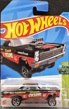 Load image into Gallery viewer, Hot Wheels 2023 &#39;65 Mercury Comet Cyclone Black #199 HW Gassers 4/5 New Long Card
