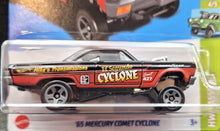 Load image into Gallery viewer, Hot Wheels 2023 &#39;65 Mercury Comet Cyclone Black #199 HW Gassers 4/5 New Long Card
