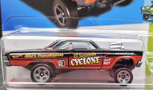 Load image into Gallery viewer, Hot Wheels 2023 &#39;65 Mercury Comet Cyclone Black #199 HW Gassers 4/5 New Long Card
