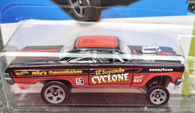 Load image into Gallery viewer, Hot Wheels 2023 &#39;65 Mercury Comet Cyclone Black #199 HW Gassers 4/5 New Long Card
