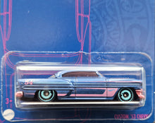 Load image into Gallery viewer, Hot Wheels 2022 Custom &#39;53 Chevy Dark Blue 5/6 Blue and Pink Series New Long Card
