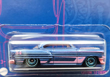 Load image into Gallery viewer, Hot Wheels 2022 Custom &#39;53 Chevy Dark Blue 5/6 Blue and Pink Series New Long Card
