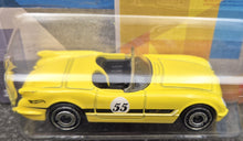 Load image into Gallery viewer, Hot Wheels 2023 &#39;55 Corvette Yellow Corvette 70 Series 1/8 New Long Card
