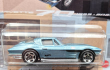 Load image into Gallery viewer, Hot Wheels 2023 &#39;64 Corvette Stingray Light Blue Corvette 70 Series 3/8 New Long Card
