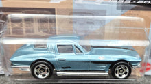 Load image into Gallery viewer, Hot Wheels 2023 &#39;64 Corvette Stingray Light Blue Corvette 70 Series 3/8 New Long Card
