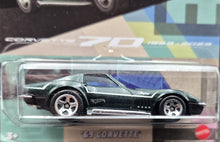 Load image into Gallery viewer, Hot Wheels 2023 &#39;69 Corvette Dark Green Corvette 70 Series 4/8 New Long Card
