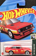 Load image into Gallery viewer, Hot Wheels 2023 Ford Escort RS2000 Red #4 Retro Racers 1/10 New Long Card
