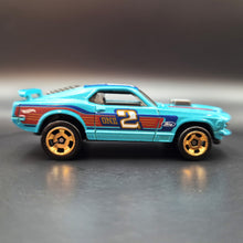 Load image into Gallery viewer, Hot Wheels 2023 &#39;70 Ford Mustang Mach 1 Teal HW Circle Track 5 Pack Exclusive
