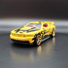 Load image into Gallery viewer, Hot Wheels 2023 Custom &#39;12 Ford Mustang Yellow HW Drift 5 Pack Exclusive
