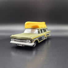 Load image into Gallery viewer, Matchbox 2022 1959 Chevy Wagon Matte Green City Adventure III 5 Pack Exclusive
